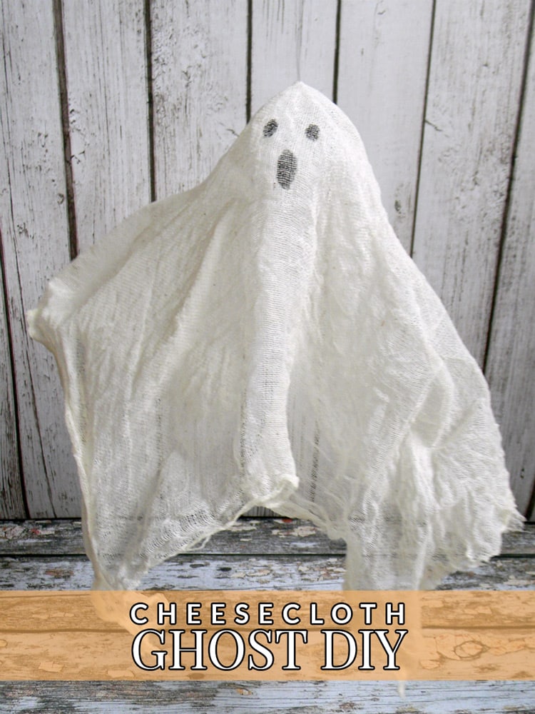 how to make a ghost with cheesecloth